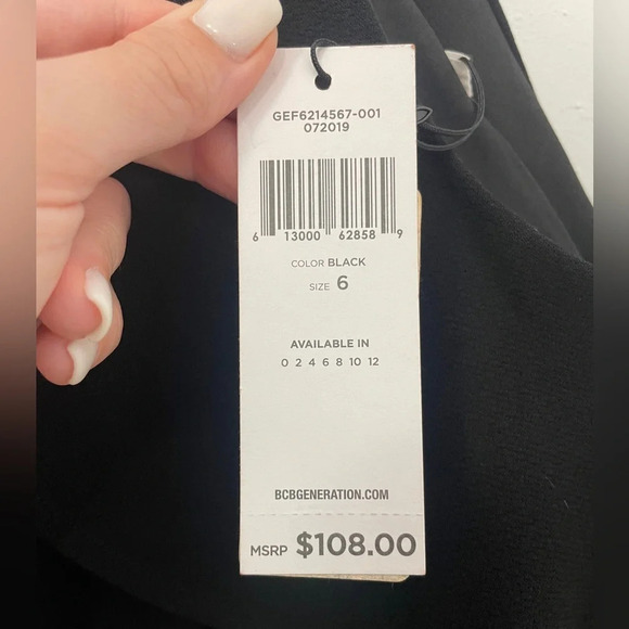BCBGeneration Peep-Hole Black
Cocktail Dress NWT - Picture 12 of 12